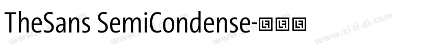 TheSans SemiCondense字体转换 TheSans SemiCondense字体转换